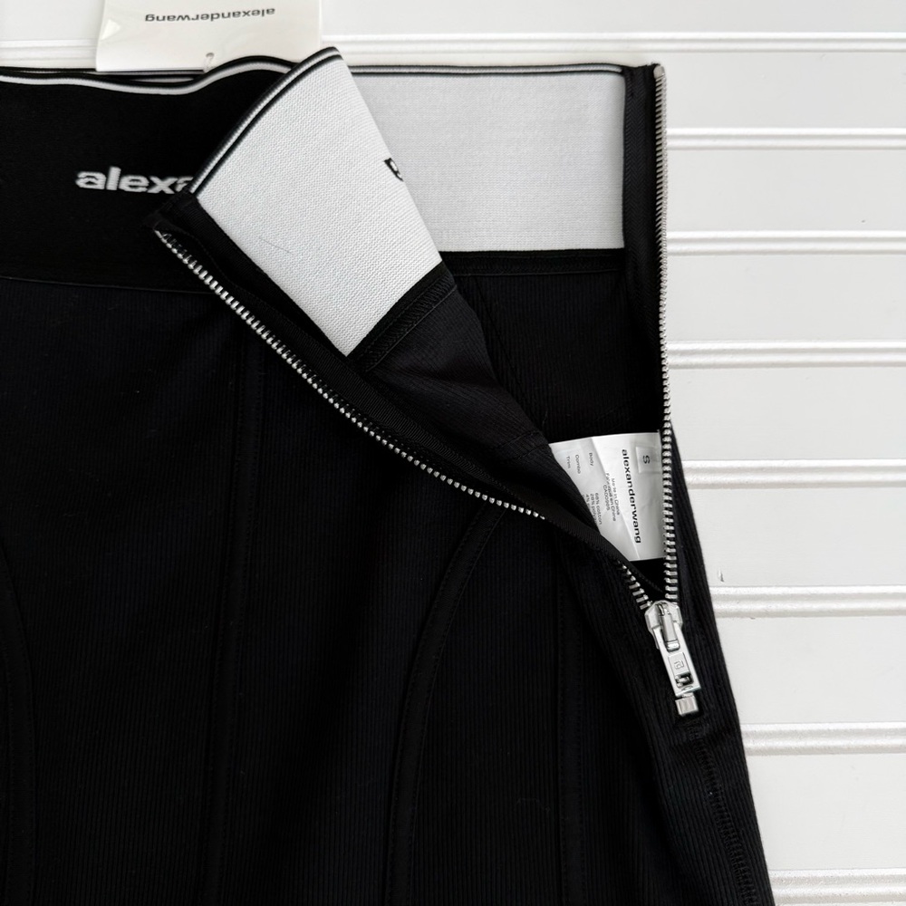 Alexander Wang Black High-Waist Mini Skirt - Picture 5 of 10